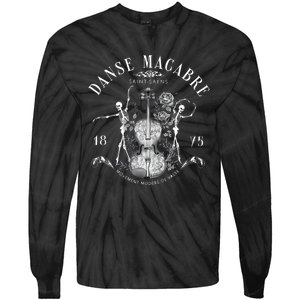 Danse Macabre Orchestra Skeleton Violin Teacher Halloween Tie-Dye Long Sleeve Shirt