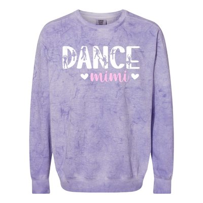 Dance Mimi Of A Dancer Mimi Dancing Mimi Grandma Colorblast Crewneck Sweatshirt