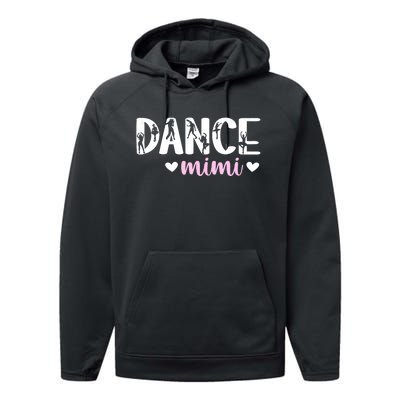 Dance Mimi Of A Dancer Mimi Dancing Mimi Grandma Performance Fleece Hoodie