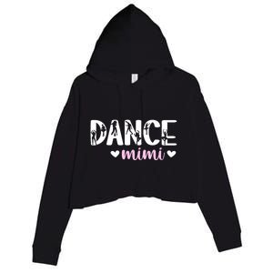 Dance Mimi Of A Dancer Mimi Dancing Mimi Grandma Crop Fleece Hoodie