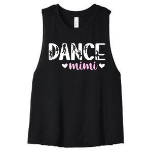 Dance Mimi Of A Dancer Mimi Dancing Mimi Grandma Women's Racerback Cropped Tank