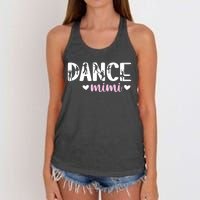 Dance Mimi Of A Dancer Mimi Dancing Mimi Grandma Women's Knotted Racerback Tank