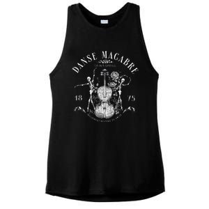 Danse Macabre Orchestra Skeleton Violin Teacher Halloween Ladies PosiCharge Tri-Blend Wicking Tank