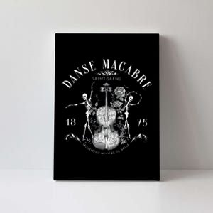 Danse Macabre Orchestra Skeleton Violin Teacher Halloween Canvas