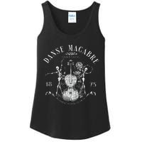 Danse Macabre Orchestra Skeleton Violin Teacher Halloween Ladies Essential Tank