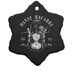 Danse Macabre Orchestra Skeleton Violin Teacher Halloween Ceramic Star Ornament