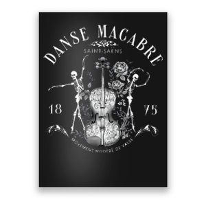 Danse Macabre Orchestra Skeleton Violin Teacher Halloween Poster