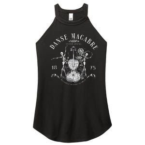 Danse Macabre Orchestra Skeleton Violin Teacher Halloween Women's Perfect Tri Rocker Tank