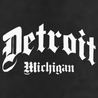 Detroit Michigan Old School Design Classic 7 Panel Mesh Trucker Snapback Hat