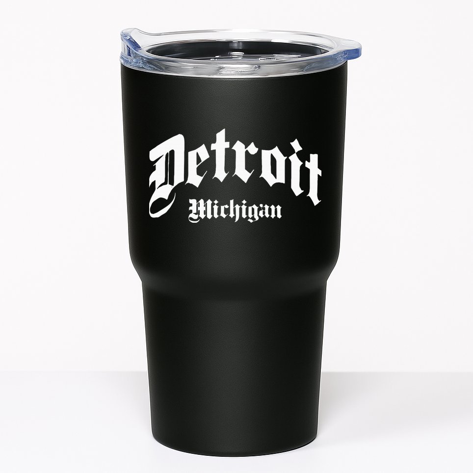 Detroit Michigan Old School Design Classic Tumbler