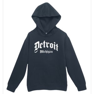 Detroit Michigan Old School Design Classic Urban Pullover Hoodie