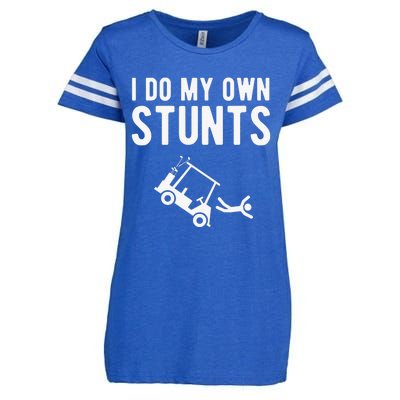 Do My Own Stunts Golf Cart Funny Broken Bone Driver Gift Enza Ladies Jersey Football T-Shirt