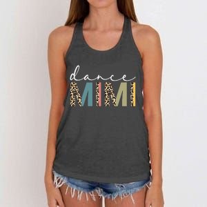 Dance Mimi Of A Dancer Mimi Dancing Leopard Mother's Day Women's Knotted Racerback Tank