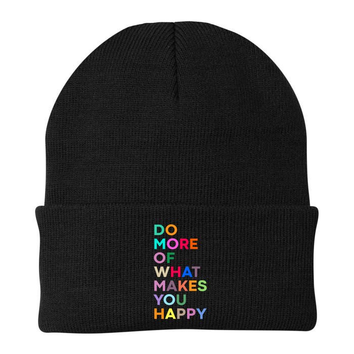 Do More Of What Make You Happy Colorful Knit Cap Winter Beanie