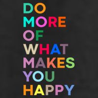 Do More Of What Make You Happy Colorful Knit Cap Winter Beanie