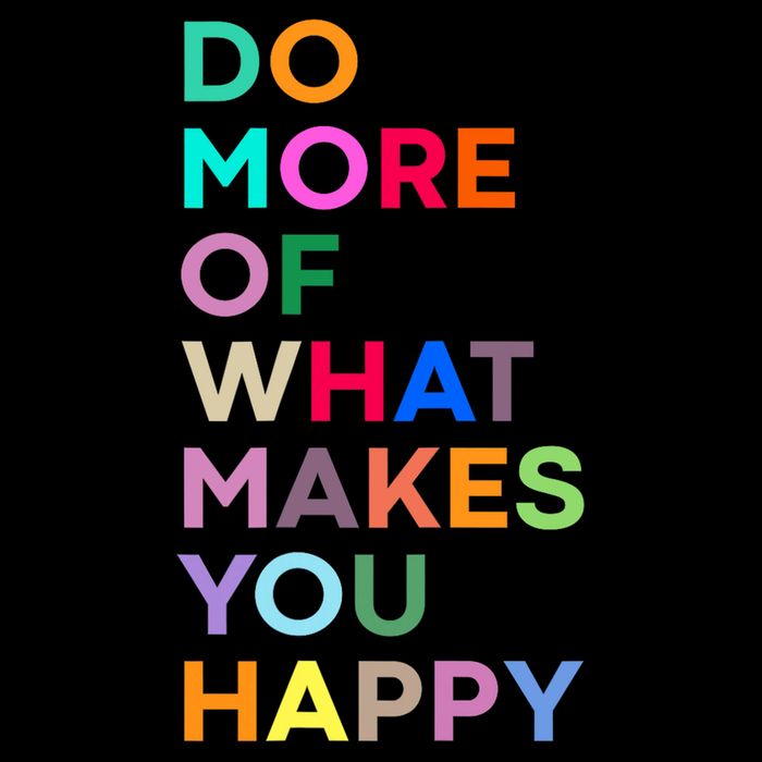 Do More Of What Make You Happy Colorful Drawstring Bag