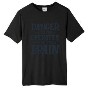 Danger Mouth Operates Faster Than Brain Tall Fusion ChromaSoft Performance T-Shirt