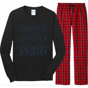 Danger Mouth Operates Faster Than Brain Long Sleeve Pajama Set