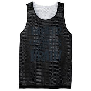 Danger Mouth Operates Faster Than Brain Mesh Reversible Basketball Jersey Tank