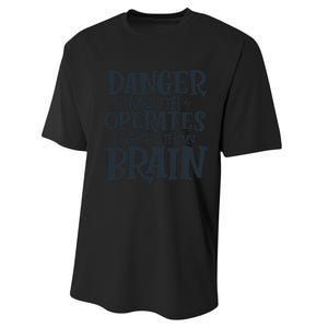 Danger Mouth Operates Faster Than Brain Performance Sprint T-Shirt