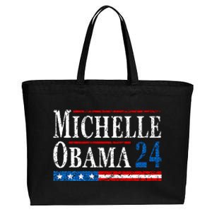 Democrat Michelle Obama 2024 Presidential Cotton Canvas Jumbo Tote