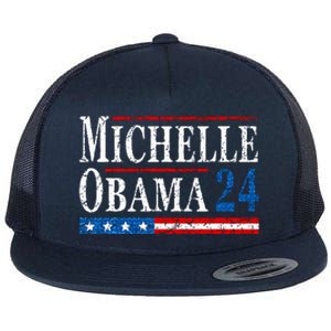 Democrat Michelle Obama 2024 Presidential Flat Bill Trucker Hat