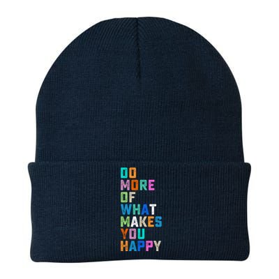 Do More Of What Makes You Happy Inspirational Quote Knit Cap Winter Beanie