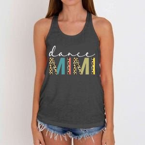 Dance Mimi Of A Dancer Mimi Dancing Leopard Mothers Day Women's Knotted Racerback Tank