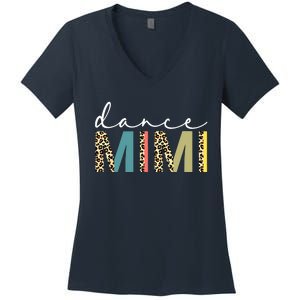 Dance Mimi Of A Dancer Mimi Dancing Leopard Mothers Day Women's V-Neck T-Shirt