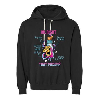 Drink Me Oh Right That Poisonllama Halloween Garment-Dyed Fleece Hoodie