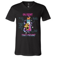 Drink Me Oh Right That Poisonllama Halloween V-Neck T-Shirt