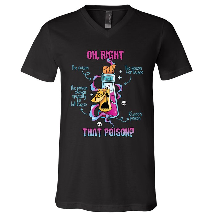 Drink Me Oh Right That Poisonllama Halloween V-Neck T-Shirt