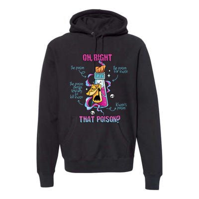 Drink Me Oh Right That Poisonllama Halloween Premium Hoodie