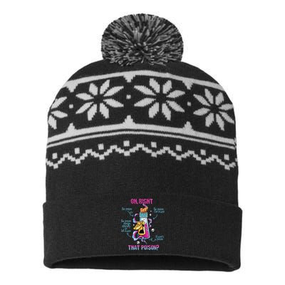 Drink Me Oh Right That Poisonllama Halloween USA-Made Snowflake Beanie