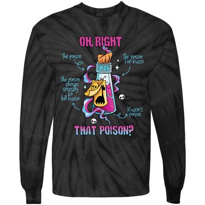 Drink Me Oh Right That Poisonllama Halloween Tie-Dye Long Sleeve Shirt