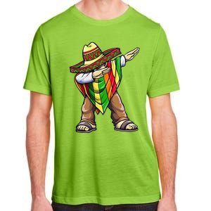 Dabbing Mexican Poncho Cinco De Mayo Adult ChromaSoft Performance T-Shirt