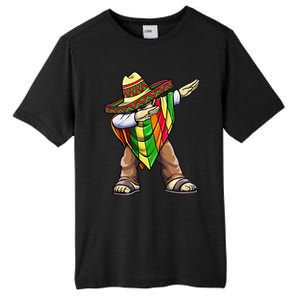 Dabbing Mexican Poncho Cinco De Mayo Tall Fusion ChromaSoft Performance T-Shirt