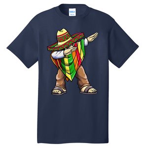 Dabbing Mexican Poncho Cinco De Mayo Tall T-Shirt