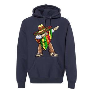 Dabbing Mexican Poncho Cinco De Mayo Premium Hoodie