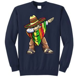 Dabbing Mexican Poncho Cinco De Mayo Tall Sweatshirt