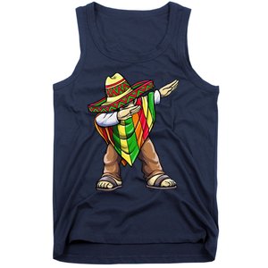 Dabbing Mexican Poncho Cinco De Mayo Tank Top