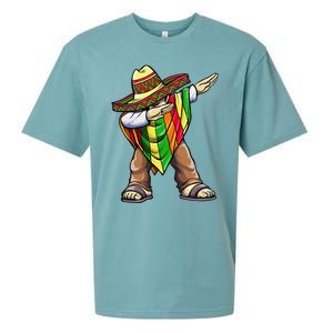 Dabbing Mexican Poncho Cinco De Mayo Sueded Cloud Jersey T-Shirt