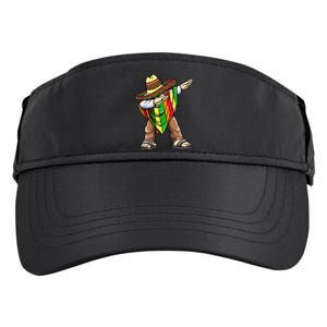 Dabbing Mexican Poncho Cinco de Mayo Adult Drive Performance Visor