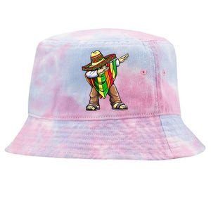 Dabbing Mexican Poncho Cinco de Mayo Tie-Dyed Bucket Hat