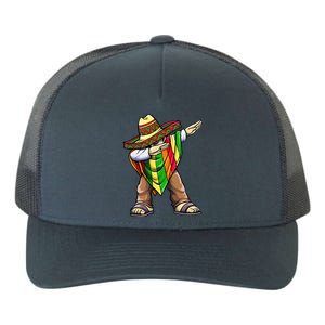 Dabbing Mexican Poncho Cinco de Mayo Yupoong Adult 5-Panel Trucker Hat