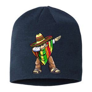 Dabbing Mexican Poncho Cinco de Mayo Sustainable Beanie