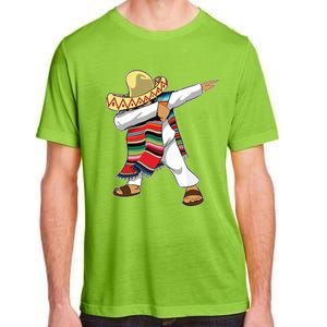 Dabbing Mexican Poncho Cinco De Mayo Sombrero Dab Adult ChromaSoft Performance T-Shirt