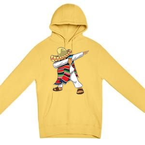 Dabbing Mexican Poncho Cinco De Mayo Sombrero Dab Premium Pullover Hoodie