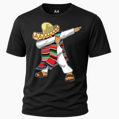Dabbing Mexican Poncho Cinco De Mayo Sombrero Dab Performance Shirt