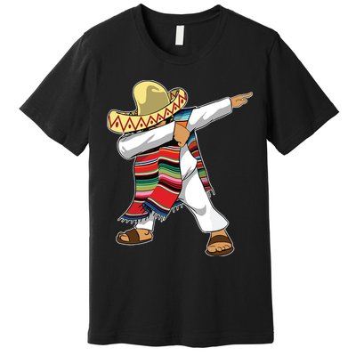Dabbing Mexican Poncho Cinco De Mayo Sombrero Dab Premium T-Shirt